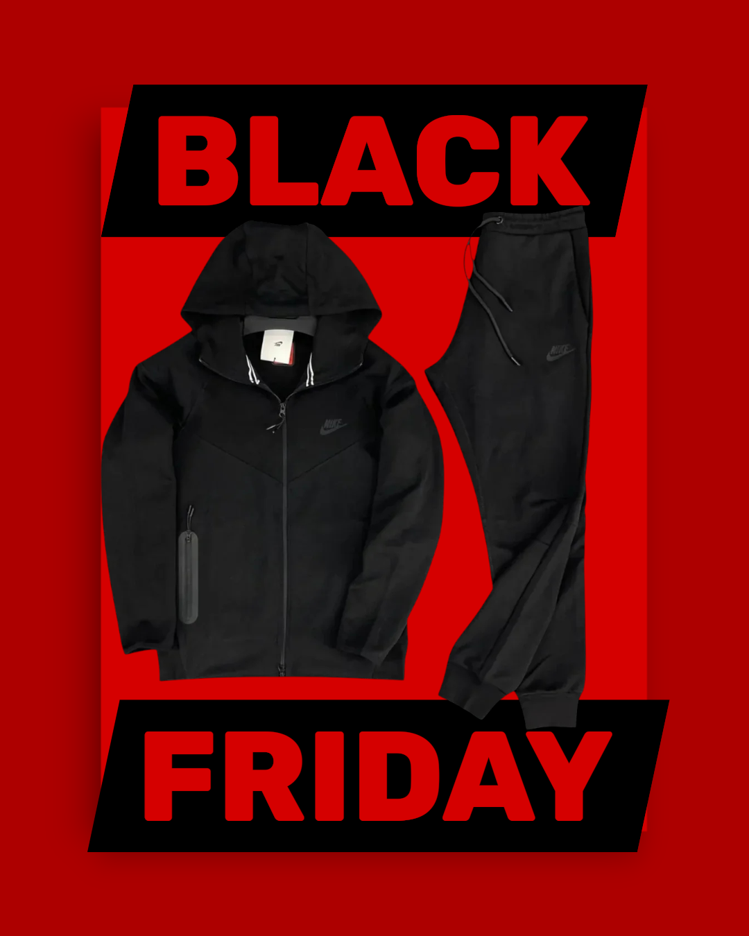 Nike Set Tech Fleece - Μαύρο