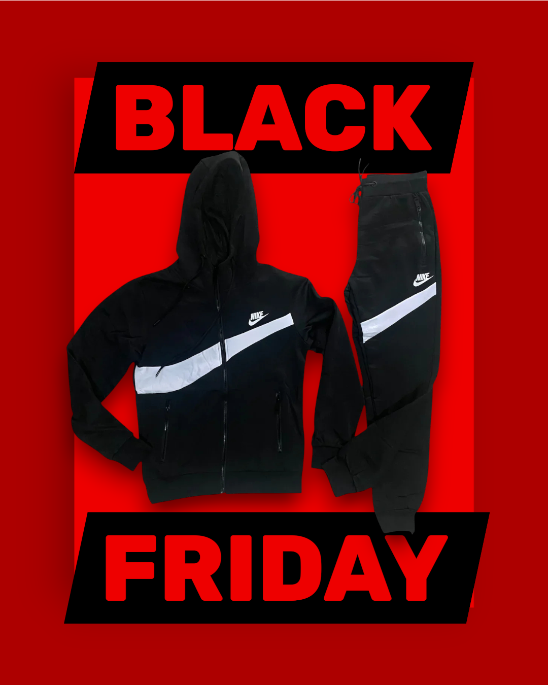 NIKE ΣΕΤ M NSW SWOOSH TCH FLC - Μαύρο