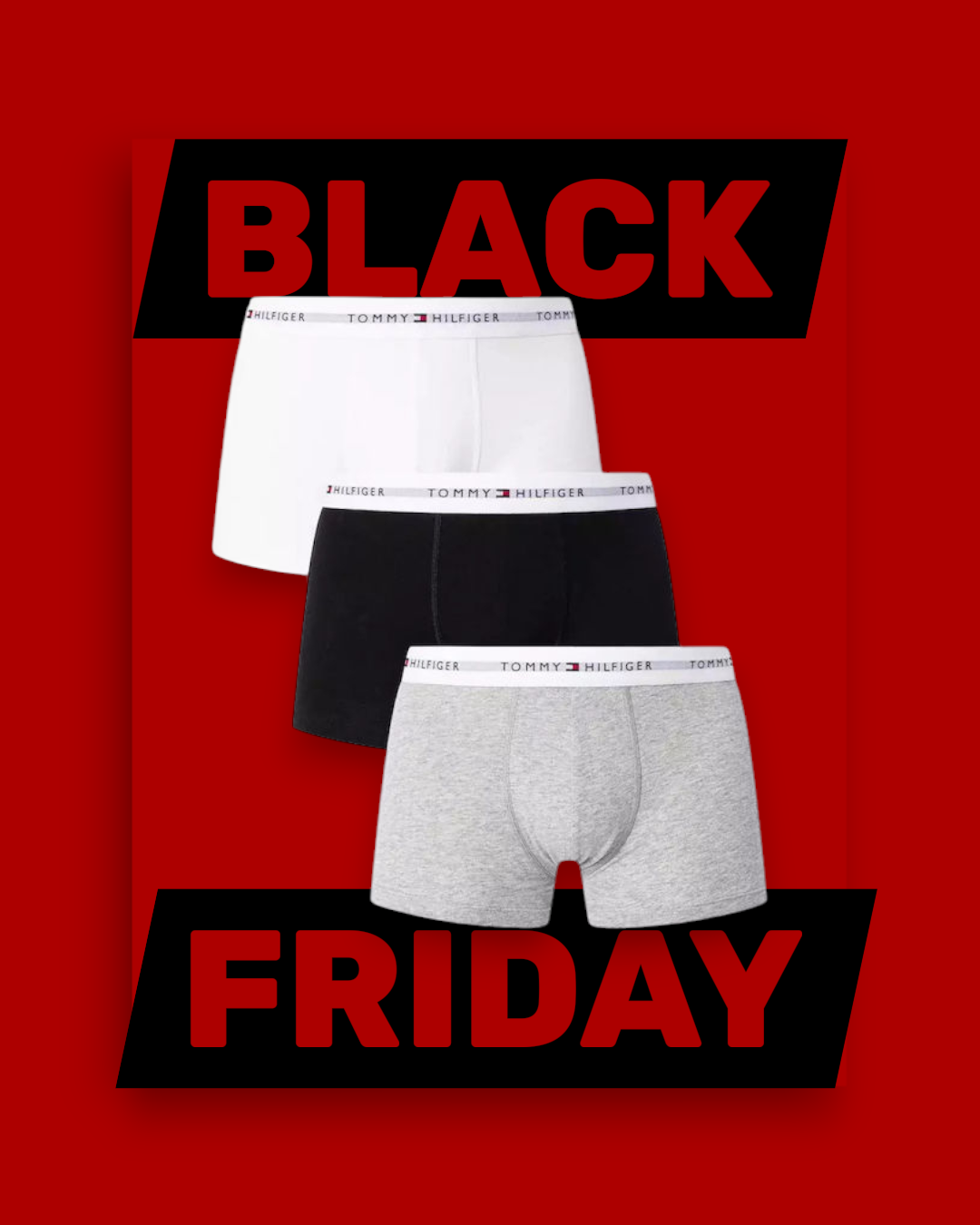 Tommy Hilfiger Ανδρικά Μποξεράκια 3pack blue/black/grey