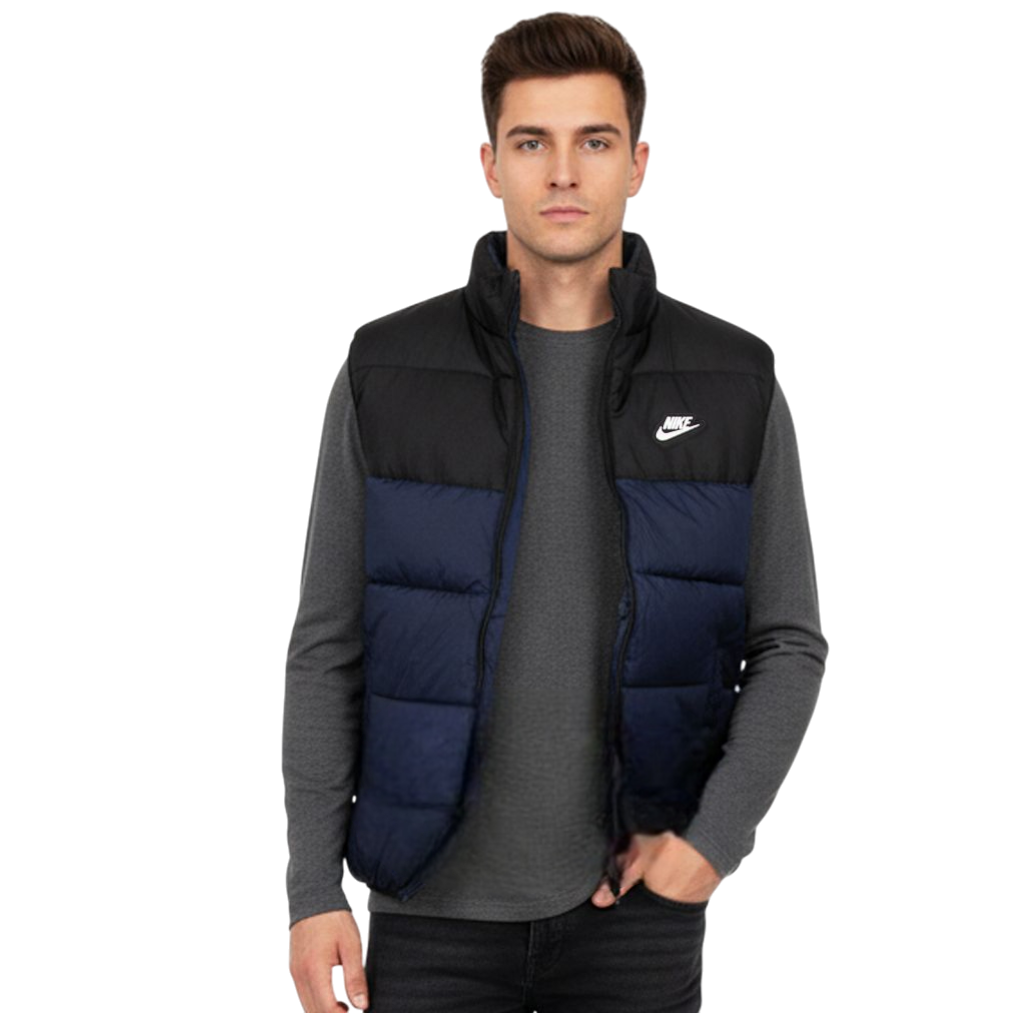 Αμάνικο Μπουφάν Nike Μαύρο-Μπλέ